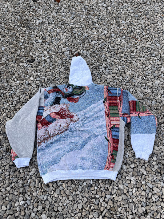 Penguin on Polar Bear Hoodie