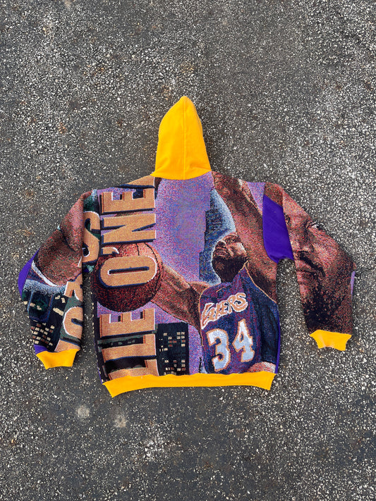 Shaq Lakers tapestry hoodie