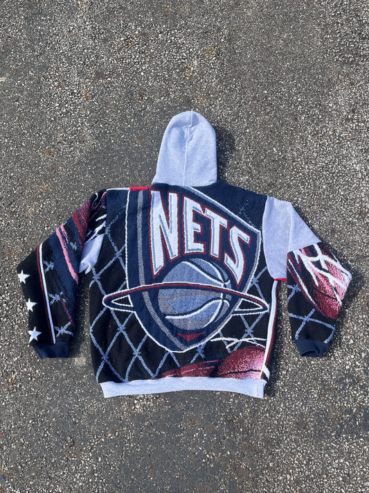 New Jersey Nets tapestry hoodie