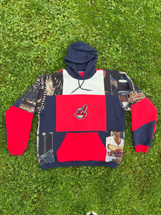 Indians 2000s All Stars Hoodie red pocket