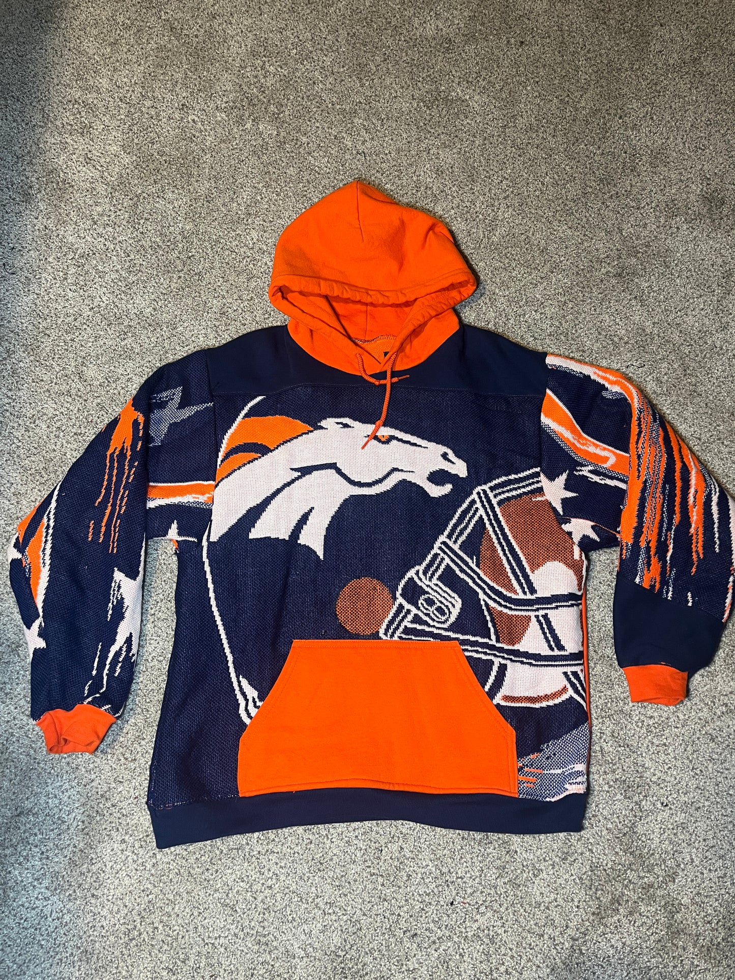 Broncos tapestry hoodie