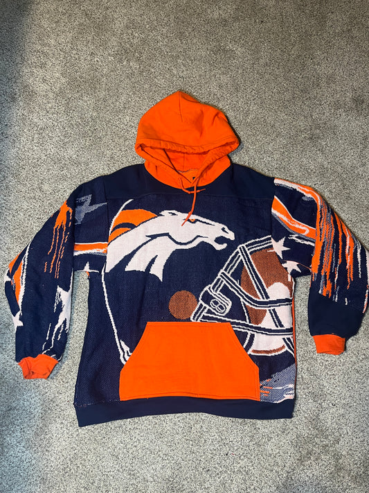 Broncos tapestry hoodie