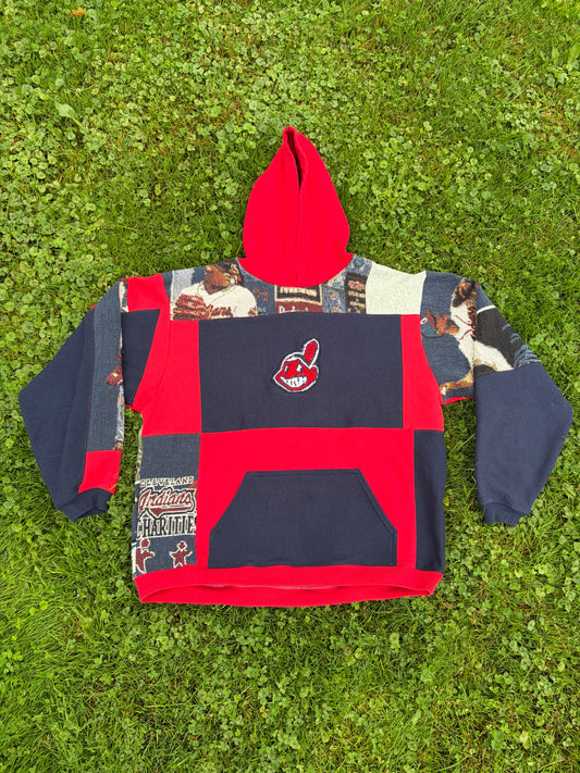 Indians 2000s All Stars hoodie blue pocket