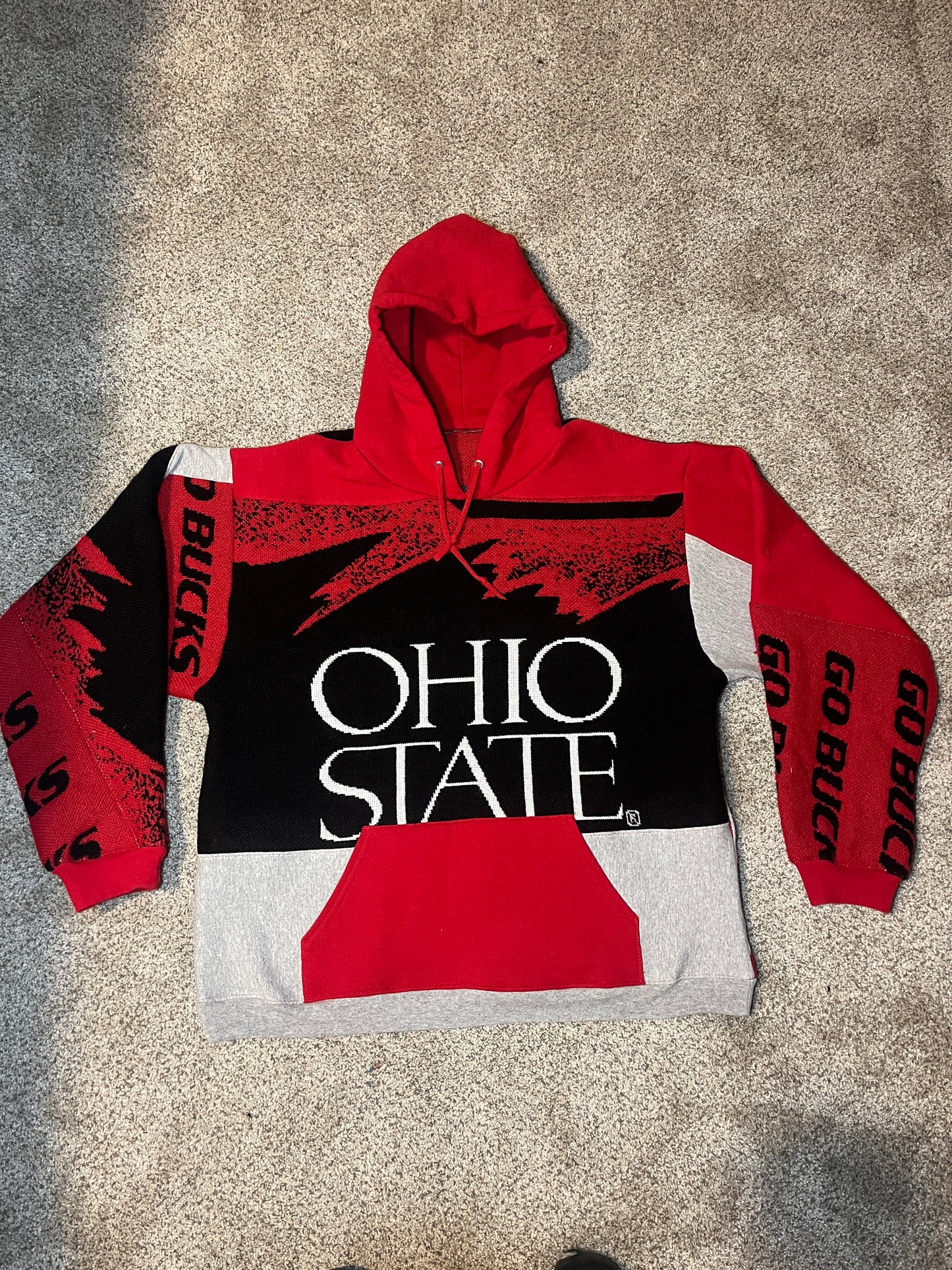 Ohio State script tapestry hoodie
