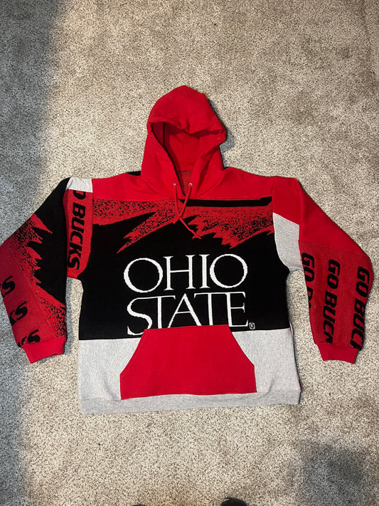 Ohio State script tapestry hoodie