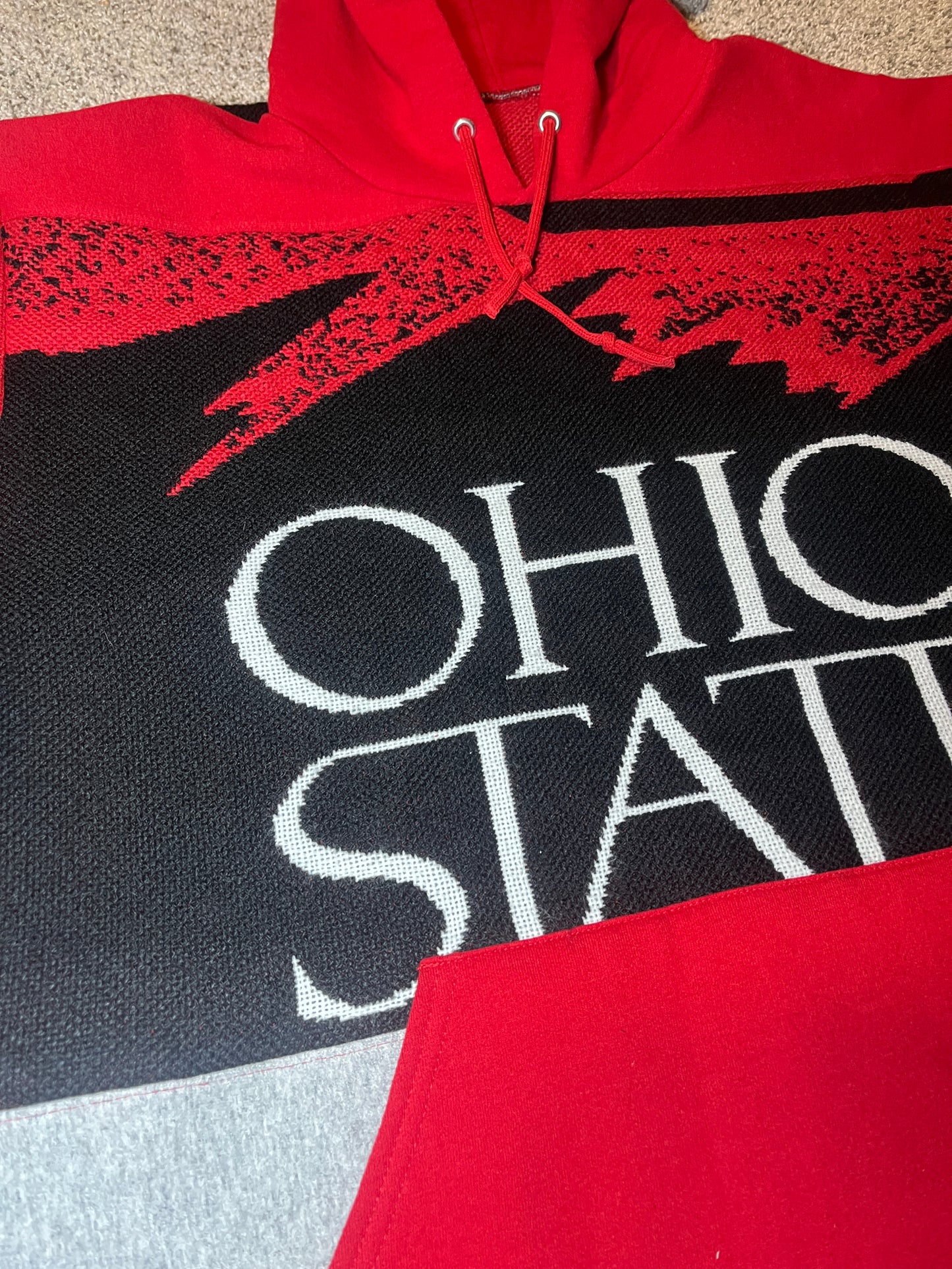 Ohio State script tapestry hoodie
