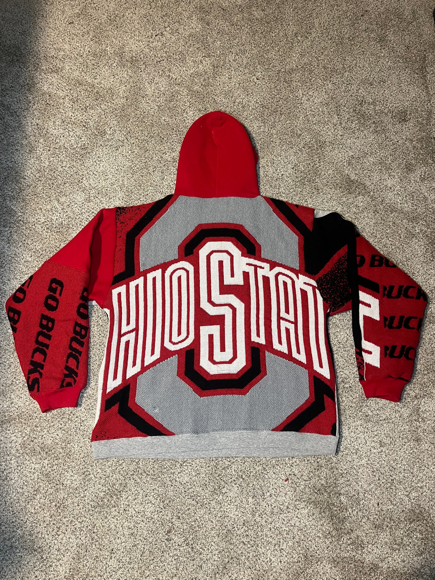 Ohio State script tapestry hoodie