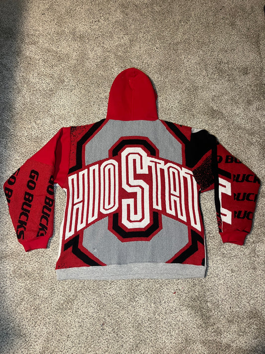 Ohio State script tapestry hoodie