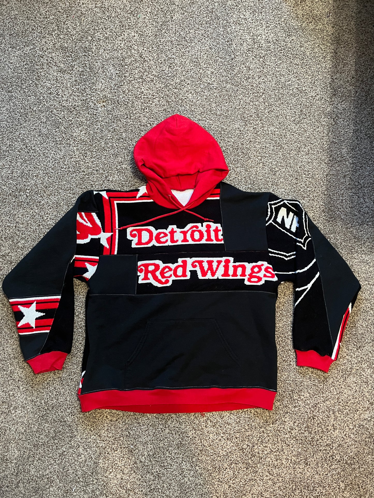 Red Wings tapestry hoodie