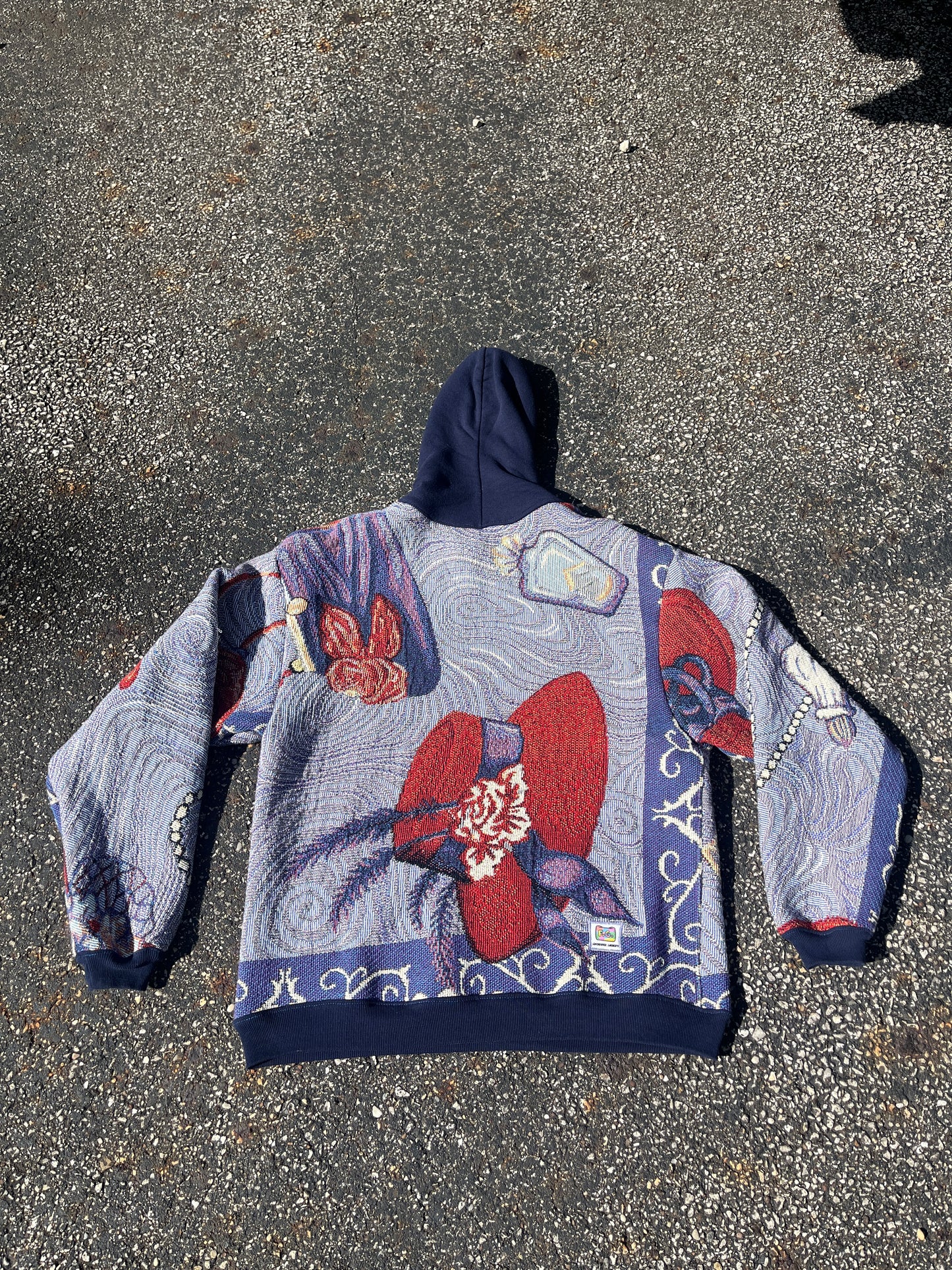 Purple Tapestry Hoodie