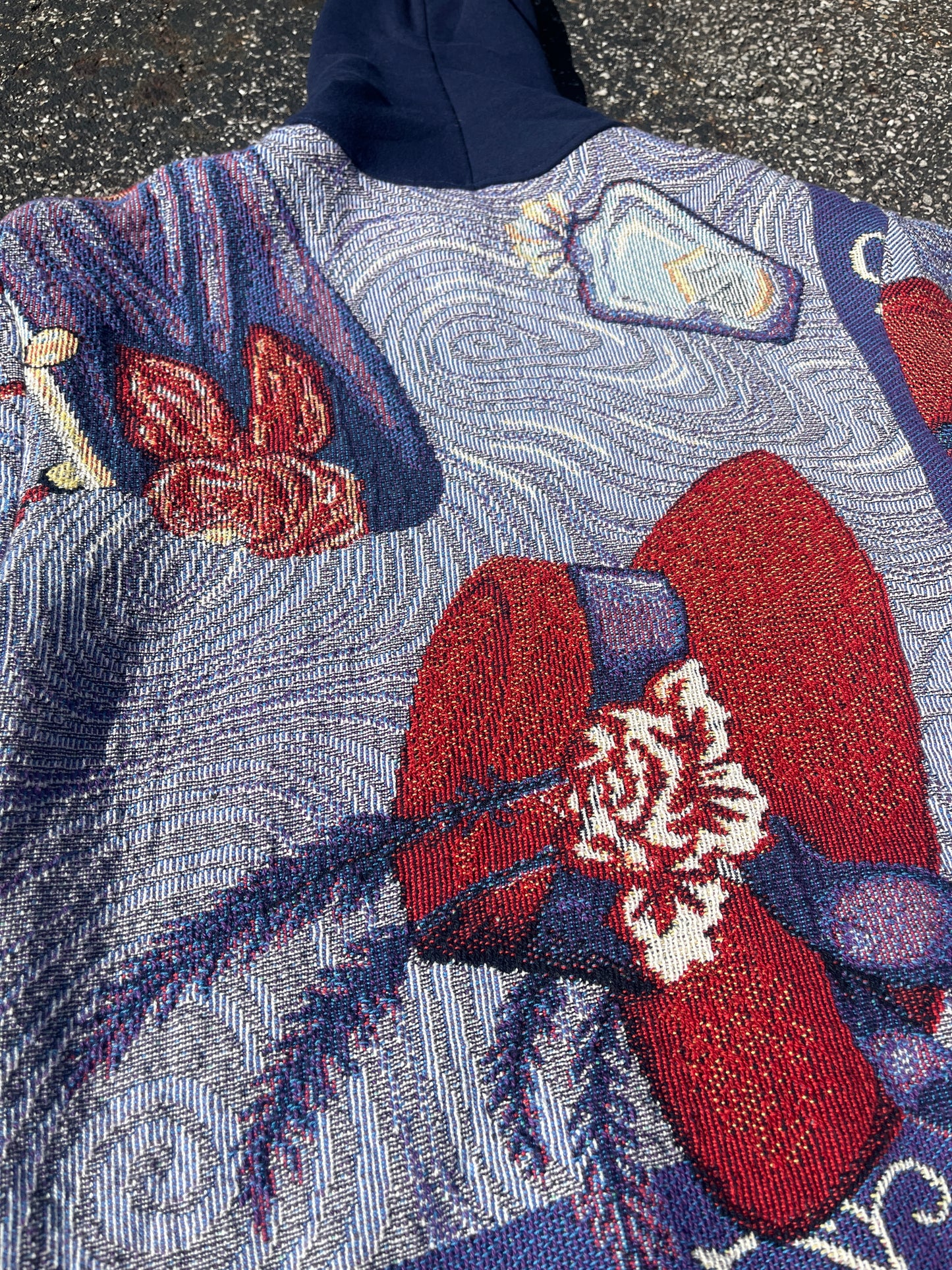 Purple Tapestry Hoodie