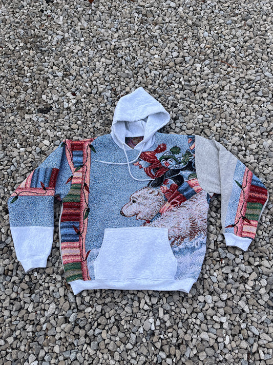 Penguin on Polar Bear Hoodie